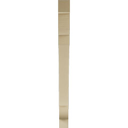 Ekena Millwork - BKTUR035X40X44OLY05RCPR - Timberthane Faux Wood Olympic Style Bracket, Block Ends, 3 1/2"W x 40"D x 44"H, Primed Tan