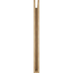 Ekena Millwork - BKTUR035X40X44OLY05RCPR - Timberthane Faux Wood Olympic Style Bracket, Block Ends, 3 1/2"W x 40"D x 44"H, Primed Tan