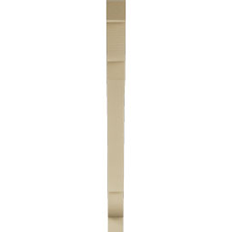 Ekena Millwork - BKTUR035X40X48OLY05RCPR - Timberthane Faux Wood Olympic Style Bracket, Block Ends, 3 1/2"W x 40"D x 48"H, Primed Tan