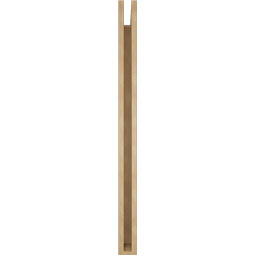Ekena Millwork - BKTUR035X40X48OLY05RCPR - Timberthane Faux Wood Olympic Style Bracket, Block Ends, 3 1/2"W x 40"D x 48"H, Primed Tan