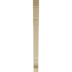 Ekena Millwork - BKTUR035X42X48OLY05RCPR - Timberthane Faux Wood Olympic Style Bracket, Block Ends, 3 1/2"W x 42"D x 48"H, Primed Tan