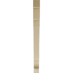 Ekena Millwork - BKTUR035X44X44OLY05RCPR - Timberthane Faux Wood Olympic Style Bracket, Block Ends, 3 1/2"W x 44"D x 44"H, Primed Tan