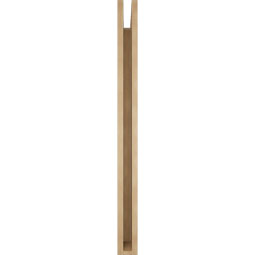 Ekena Millwork - BKTUR035X44X44OLY05RCPR - Timberthane Faux Wood Olympic Style Bracket, Block Ends, 3 1/2"W x 44"D x 44"H, Primed Tan