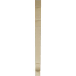 Ekena Millwork - BKTUR035X44X48OLY05RCPR - Timberthane Faux Wood Olympic Style Bracket, Block Ends, 3 1/2"W x 44"D x 48"H, Primed Tan