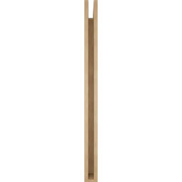 Ekena Millwork - BKTUR035X44X48OLY05RCPR - Timberthane Faux Wood Olympic Style Bracket, Block Ends, 3 1/2"W x 44"D x 48"H, Primed Tan