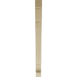 Ekena Millwork - BKTUR035X46X46OLY05RCPR - Timberthane Faux Wood Olympic Style Bracket, Block Ends, 3 1/2"W x 46"D x 46"H, Primed Tan