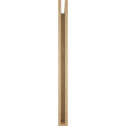 Ekena Millwork - BKTUR035X46X46OLY05RCPR - Timberthane Faux Wood Olympic Style Bracket, Block Ends, 3 1/2"W x 46"D x 46"H, Primed Tan