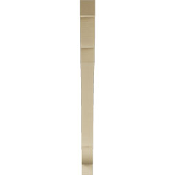 Ekena Millwork - BKTUR035X48X48OLY05RCPR - Timberthane Faux Wood Olympic Style Bracket, Block Ends, 3 1/2"W x 48"D x 48"H, Primed Tan
