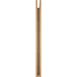 Ekena Millwork - BKTUR035X48X48OLY05RCPR - Timberthane Faux Wood Olympic Style Bracket, Block Ends, 3 1/2"W x 48"D x 48"H, Primed Tan