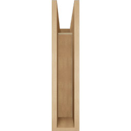 Ekena Millwork - BKTUR055X18X26OLY05RCPR - Timberthane Faux Wood Olympic Style Bracket, Block Ends, 5 1/2"W x 18"D x 26"H, Primed Tan
