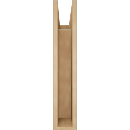 Ekena Millwork - BKTUR055X18X30OLY05RCPR - Timberthane Faux Wood Olympic Style Bracket, Block Ends, 5 1/2"W x 18"D x 30"H, Primed Tan