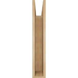 Ekena Millwork - BKTUR055X20X32OLY05RCPR - Timberthane Faux Wood Olympic Style Bracket, Block Ends, 5 1/2"W x 20"D x 32"H, Primed Tan