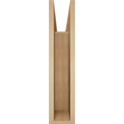 Ekena Millwork - BKTUR055X22X26OLY05RCPR - Timberthane Faux Wood Olympic Style Bracket, Block Ends, 5 1/2"W x 22"D x 26"H, Primed Tan