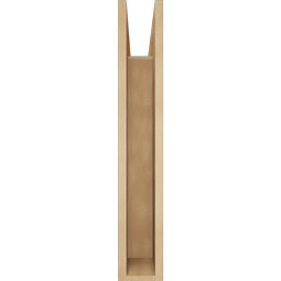 Ekena Millwork - BKTUR055X22X34OLY05RCPR - Timberthane Faux Wood Olympic Style Bracket, Block Ends, 5 1/2"W x 22"D x 34"H, Primed Tan