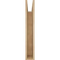 Ekena Millwork - BKTUR055X24X36OLY05RCPR - Timberthane Faux Wood Olympic Style Bracket, Block Ends, 5 1/2"W x 24"D x 36"H, Primed Tan