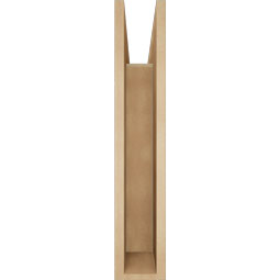 Ekena Millwork - BKTUR055X26X30OLY05RCPR - Timberthane Faux Wood Olympic Style Bracket, Block Ends, 5 1/2"W x 26"D x 30"H, Primed Tan