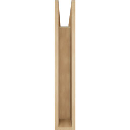 Ekena Millwork - BKTUR055X26X34OLY05RCPR - Timberthane Faux Wood Olympic Style Bracket, Block Ends, 5 1/2"W x 26"D x 34"H, Primed Tan