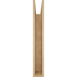 Ekena Millwork - BKTUR055X26X38OLY05RCPR - Timberthane Faux Wood Olympic Style Bracket, Block Ends, 5 1/2"W x 26"D x 38"H, Primed Tan