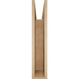Ekena Millwork - BKTUR055X28X28OLY05RCPR - Timberthane Faux Wood Olympic Style Bracket, Block Ends, 5 1/2"W x 28"D x 28"H, Primed Tan