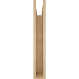 Ekena Millwork - BKTUR055X28X36OLY05RCPR - Timberthane Faux Wood Olympic Style Bracket, Block Ends, 5 1/2"W x 28"D x 36"H, Primed Tan