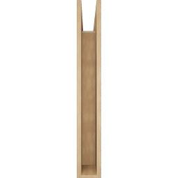 Ekena Millwork - BKTUR055X28X40OLY05RCPR - Timberthane Faux Wood Olympic Style Bracket, Block Ends, 5 1/2"W x 28"D x 40"H, Primed Tan