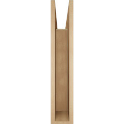 Ekena Millwork - BKTUR055X30X30OLY05RCPR - Timberthane Faux Wood Olympic Style Bracket, Block Ends, 5 1/2"W x 30"D x 30"H, Primed Tan