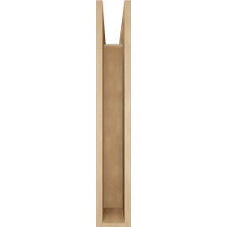 Ekena Millwork - BKTUR055X30X36OLY05RCPR - Timberthane Faux Wood Olympic Style Bracket, Block Ends, 5 1/2"W x 30"D x 36"H, Primed Tan