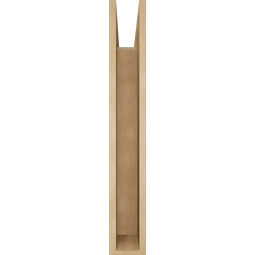 Ekena Millwork - BKTUR055X30X38OLY05RCPR - Timberthane Faux Wood Olympic Style Bracket, Block Ends, 5 1/2"W x 30"D x 38"H, Primed Tan