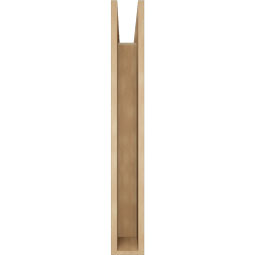 Ekena Millwork - BKTUR055X30X42OLY05RCPR - Timberthane Faux Wood Olympic Style Bracket, Block Ends, 5 1/2"W x 30"D x 42"H, Primed Tan