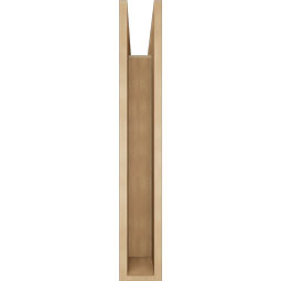 Ekena Millwork - BKTUR055X32X36OLY05RCPR - Timberthane Faux Wood Olympic Style Bracket, Block Ends, 5 1/2"W x 32"D x 36"H, Primed Tan
