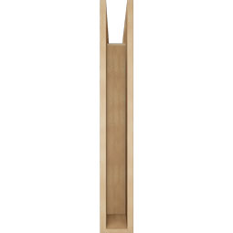 Ekena Millwork - BKTUR055X32X38OLY05RCPR - Timberthane Faux Wood Olympic Style Bracket, Block Ends, 5 1/2"W x 32"D x 38"H, Primed Tan