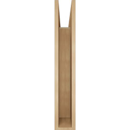 Ekena Millwork - BKTUR055X34X34OLY05RCPR - Timberthane Faux Wood Olympic Style Bracket, Block Ends, 5 1/2"W x 34"D x 34"H, Primed Tan