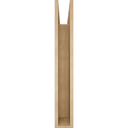 Ekena Millwork - BKTUR055X34X38OLY05RCPR - Timberthane Faux Wood Olympic Style Bracket, Block Ends, 5 1/2"W x 34"D x 38"H, Primed Tan