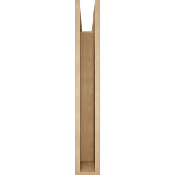 Ekena Millwork - BKTUR055X34X40OLY05RCPR - Timberthane Faux Wood Olympic Style Bracket, Block Ends, 5 1/2"W x 34"D x 40"H, Primed Tan