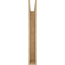 Ekena Millwork - BKTUR055X34X42OLY05RCPR - Timberthane Faux Wood Olympic Style Bracket, Block Ends, 5 1/2"W x 34"D x 42"H, Primed Tan