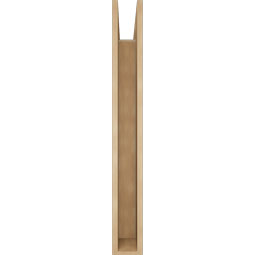 Ekena Millwork - BKTUR055X34X46OLY05RCPR - Timberthane Faux Wood Olympic Style Bracket, Block Ends, 5 1/2"W x 34"D x 46"H, Primed Tan