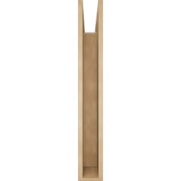 Ekena Millwork - BKTUR055X36X40OLY05RCPR - Timberthane Faux Wood Olympic Style Bracket, Block Ends, 5 1/2"W x 36"D x 40"H, Primed Tan
