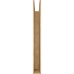 Ekena Millwork - BKTUR055X36X48OLY05RCPR - Timberthane Faux Wood Olympic Style Bracket, Block Ends, 5 1/2"W x 36"D x 48"H, Primed Tan
