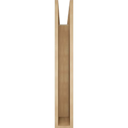 Ekena Millwork - BKTUR055X38X38OLY05RCPR - Timberthane Faux Wood Olympic Style Bracket, Block Ends, 5 1/2"W x 38"D x 38"H, Primed Tan