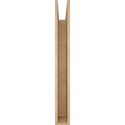 Ekena Millwork - BKTUR055X38X46OLY05RCPR - Timberthane Faux Wood Olympic Style Bracket, Block Ends, 5 1/2"W x 38"D x 46"H, Primed Tan