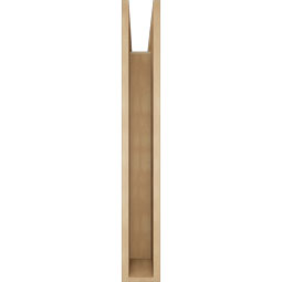 Ekena Millwork - BKTUR055X40X40OLY05RCPR - Timberthane Faux Wood Olympic Style Bracket, Block Ends, 5 1/2"W x 40"D x 40"H, Primed Tan