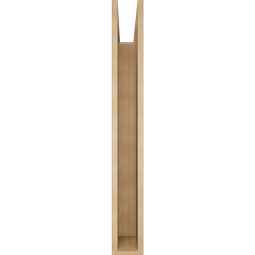Ekena Millwork - BKTUR055X40X44OLY05RCPR - Timberthane Faux Wood Olympic Style Bracket, Block Ends, 5 1/2"W x 40"D x 44"H, Primed Tan