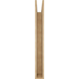 Ekena Millwork - BKTUR055X40X48OLY05RCPR - Timberthane Faux Wood Olympic Style Bracket, Block Ends, 5 1/2"W x 40"D x 48"H, Primed Tan