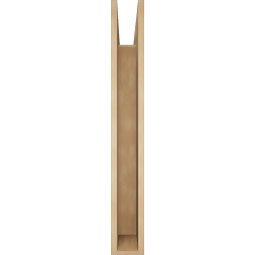 Ekena Millwork - BKTUR055X42X42OLY05RCPR - Timberthane Faux Wood Olympic Style Bracket, Block Ends, 5 1/2"W x 42"D x 42"H, Primed Tan
