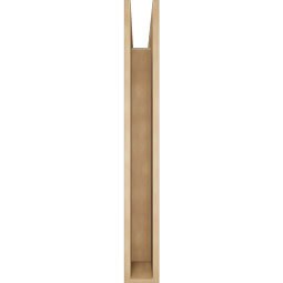 Ekena Millwork - BKTUR055X44X44OLY05RCPR - Timberthane Faux Wood Olympic Style Bracket, Block Ends, 5 1/2"W x 44"D x 44"H, Primed Tan