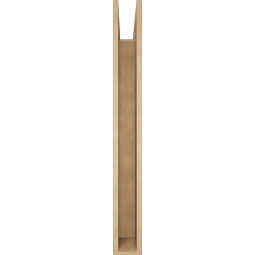 Ekena Millwork - BKTUR055X44X48OLY05RCPR - Timberthane Faux Wood Olympic Style Bracket, Block Ends, 5 1/2"W x 44"D x 48"H, Primed Tan
