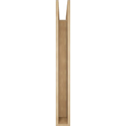 Ekena Millwork - BKTUR055X48X48OLY05RCPR - Timberthane Faux Wood Olympic Style Bracket, Block Ends, 5 1/2"W x 48"D x 48"H, Primed Tan