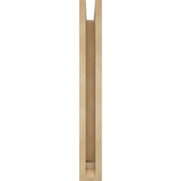 Ekena Millwork - BKTUR0352X16X28OLY01RCPR - Timberthane Faux Wood Olympic Style Bracket w/ Offset Brace, Traditional Ends, 3 1/2"W x 16"D x 28"H, Primed Tan