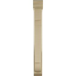 Ekena Millwork - BKTUR0352X18X30OLY01RCPR - Timberthane Faux Wood Olympic Style Bracket w/ Offset Brace, Traditional Ends, 3 1/2"W x 18"D x 30"H, Primed Tan
