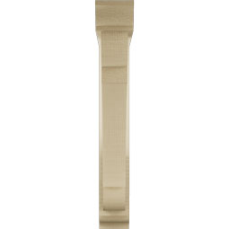 Ekena Millwork - BKTUR0352X20X24OLY01RCPR - Timberthane Faux Wood Olympic Style Bracket w/ Offset Brace, Traditional Ends, 3 1/2"W x 20"D x 24"H, Primed Tan